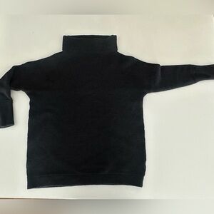 Free People Turtleneck Cowl Black Cotton Blend Sweater Women’s Size Small